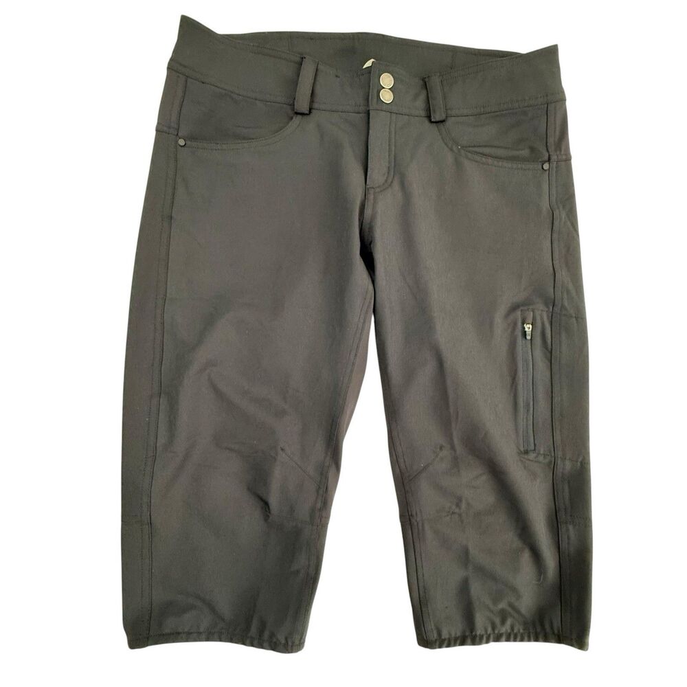 Club Ride Joanie Capris Cycling Pant Women Medium Black Stretch Comfort Bike